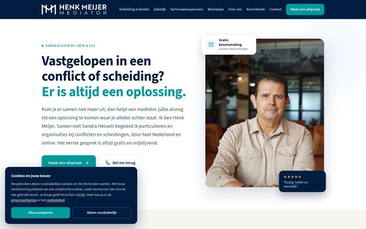 Screenshot of henkmeijermediator.nl