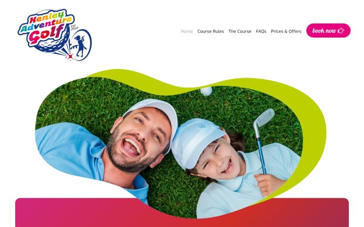Screenshot of henleyadventuregolf.co.uk