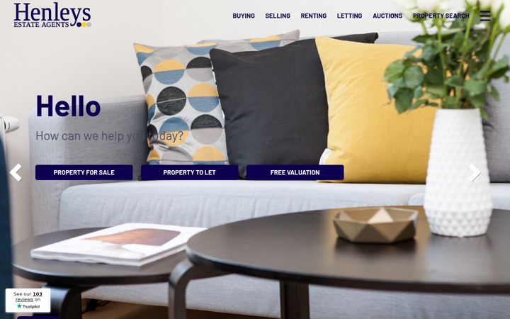 Screenshot of henleysestates.co.uk