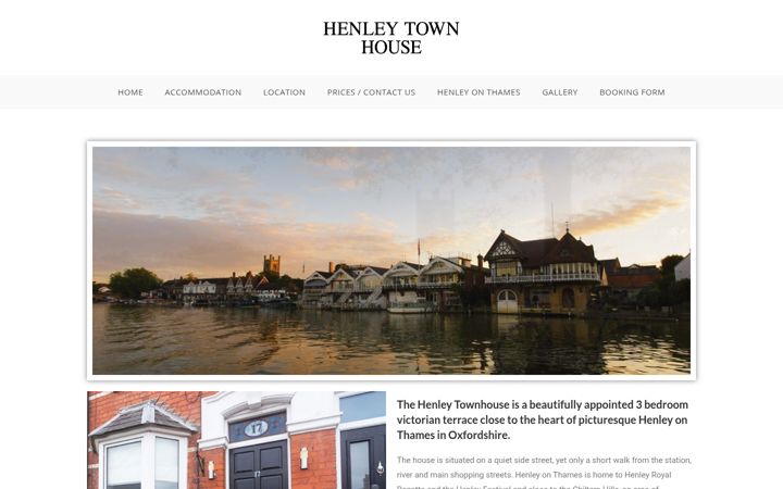 Screenshot of henleytownhouse.co.uk
