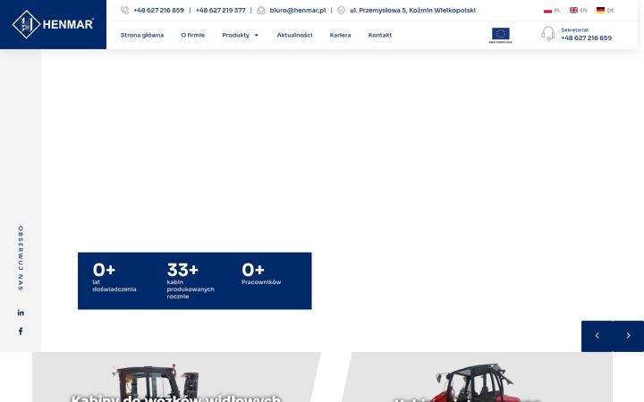 Posnetek zaslona henmar.pl