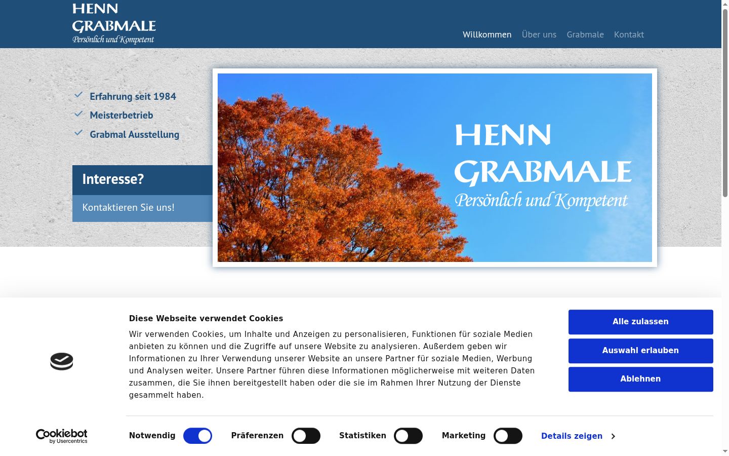 Screenshot tal-banner tal-kunsens muri qabel kwalunkwe interazzjoni