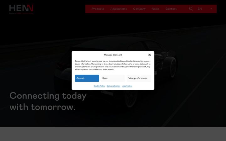 Screenshot of henn.at