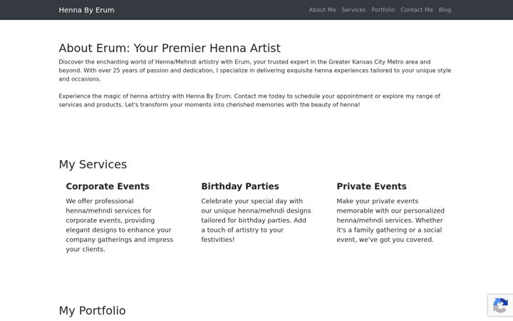 Screenshot of hennabyerum.com