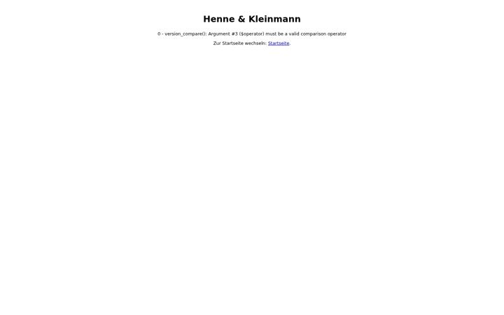 Screenshot of henne-kleinmann.de