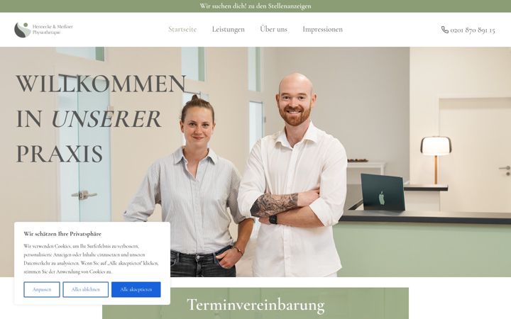 Screenshot of henneckemeissner-physio.de
