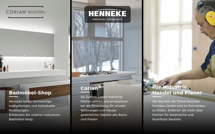 Screenshot of henneke.com