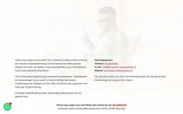 Screenshot of hennekes.nl