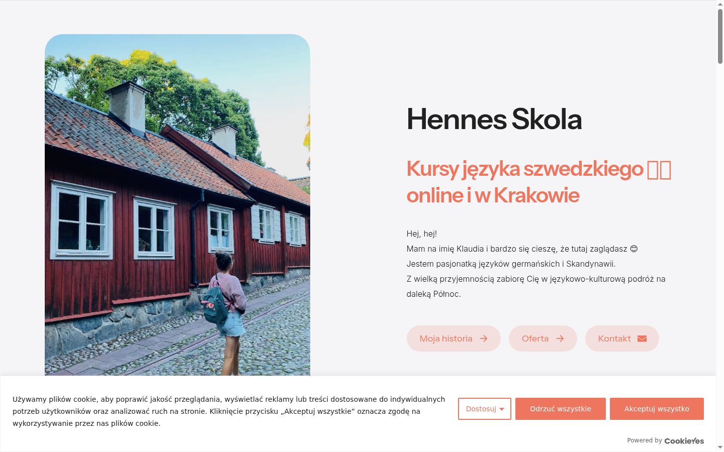 Zrzut ekranu banera zgody wyświetlanego przed jakąkolwiek interakcją