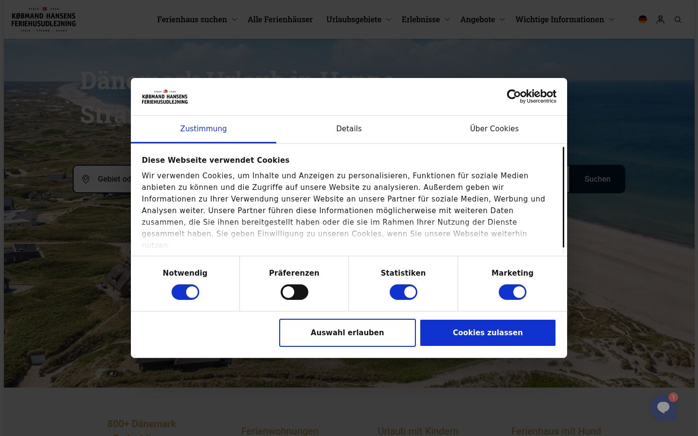 Kuvakaappaus suostumusbannerista, joka näytettiin ennen mitään vuorovaikutusta