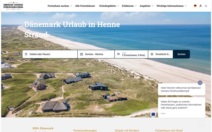 Screenshot of hennestrand.de