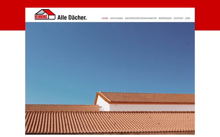 Screenshot of henning-bedachungen.de