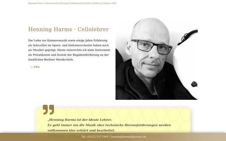 Screenshot of henningharms.com