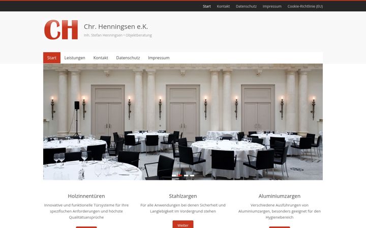Screenshot of henningsen-objekttueren.de