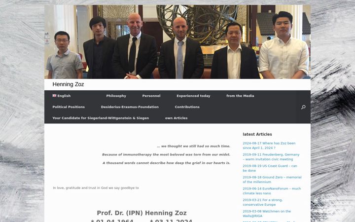 Screenshot of henningzoz.de