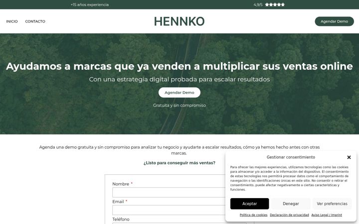 Screenshot of hennko.es