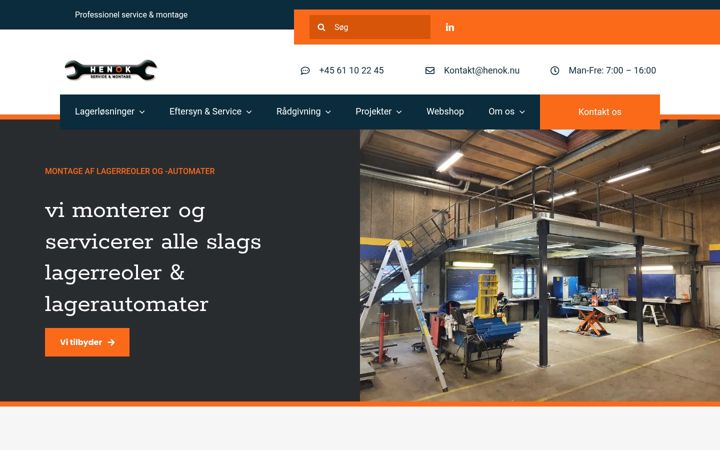 Screenshot of henok.nu