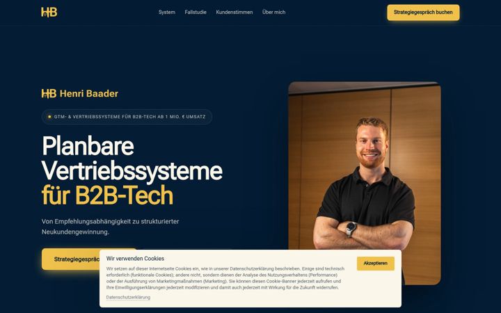 Screenshot of henribaader.de