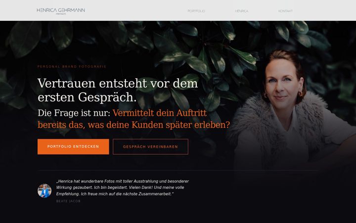 Screenshot of henrica.de