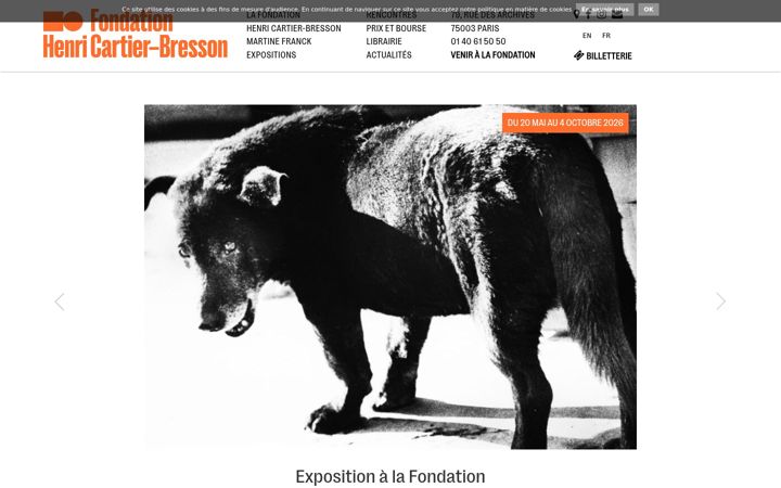 Posnetek zaslona henricartierbresson.org