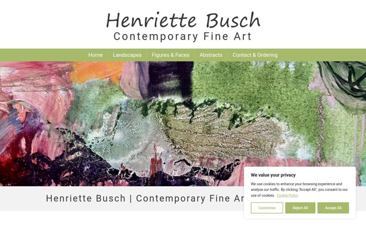 Screenshot of henriettebusch.com