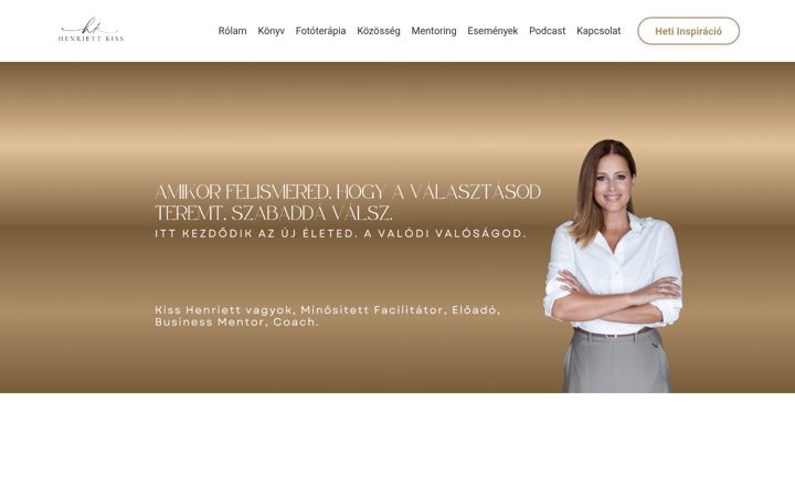 Screenshot of henriettkiss.com