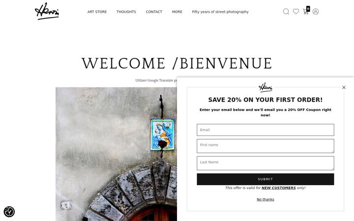 Screenshot of henrihadidaphotography.com
