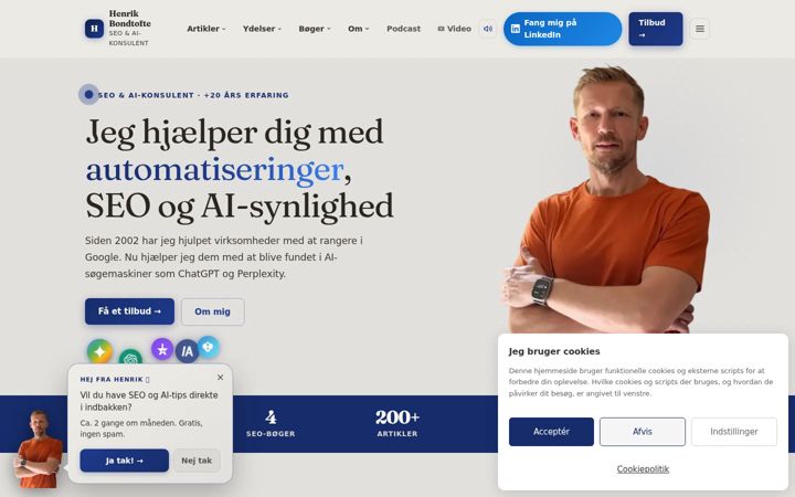 Screenshot of henrik-bondtofte.dk