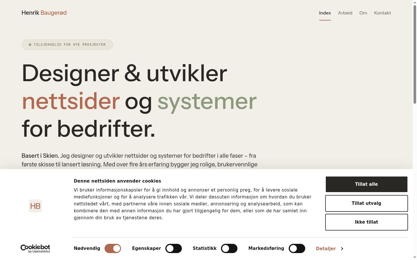 Screenshot tal-banner tal-kunsens muri qabel kwalunkwe interazzjoni