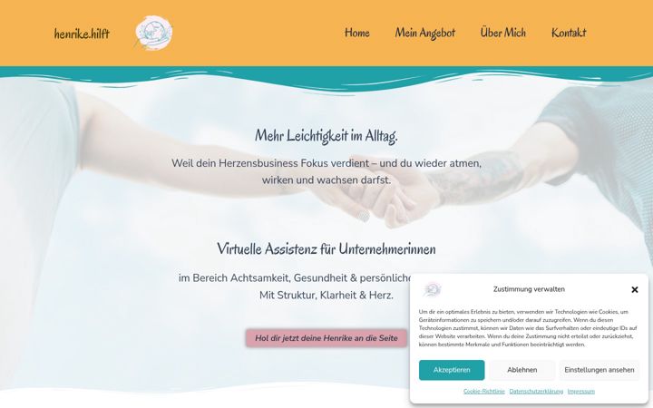 Screenshot of henrike-hilft.de