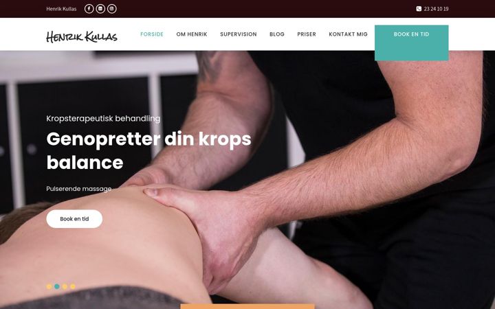 Screenshot of henrikkullas.dk