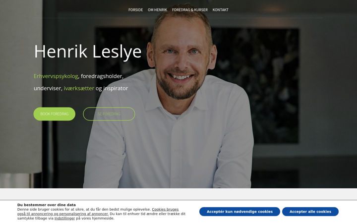 Screenshot of henrikleslye.dk