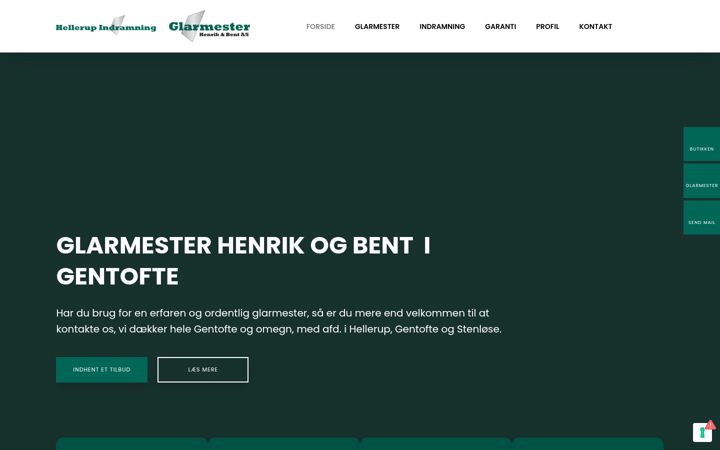 Screenshot of henrikogbent.dk