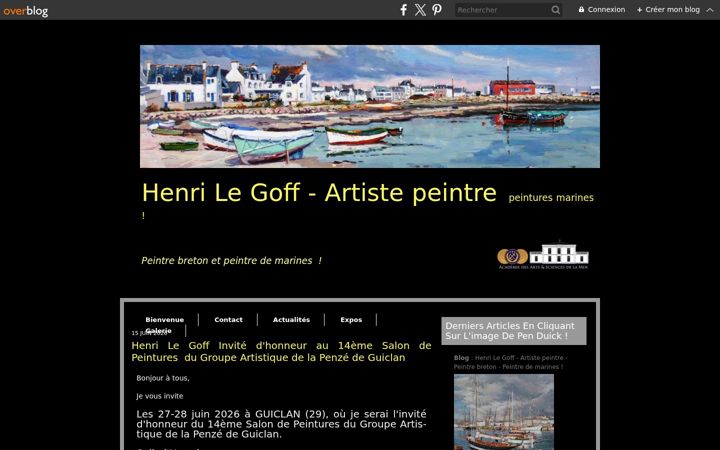 Screenshot of henrilegoff-artistepeintre.fr