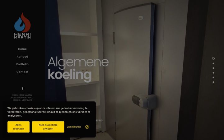 Screenshot of henrimartin.be