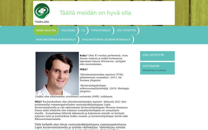 Screenshot of henrimuotka.net