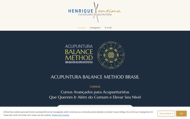 Screenshot of henriqueensina.com.br