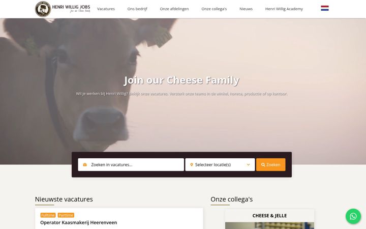 Screenshot of henriwilligjobs.com