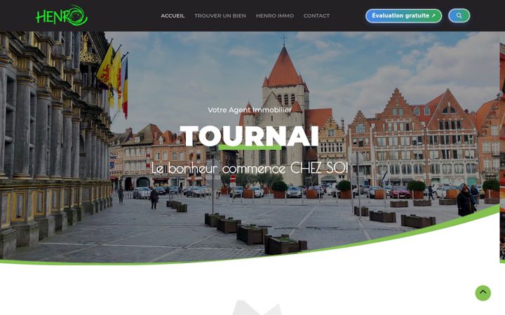 Screenshot of henro-immo.be