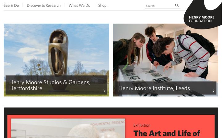 Screenshot di henry-moore.org