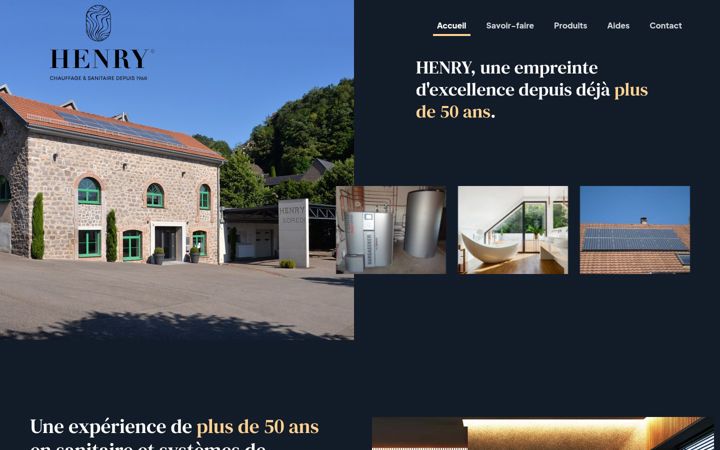 Screenshot of henry-societe.com