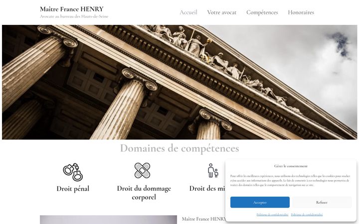 Screenshot of henry.avocat.fr