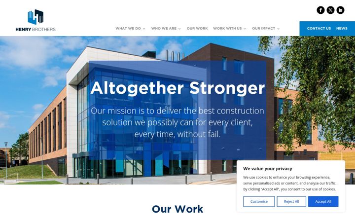 Screenshot of henrybrothers.co.uk