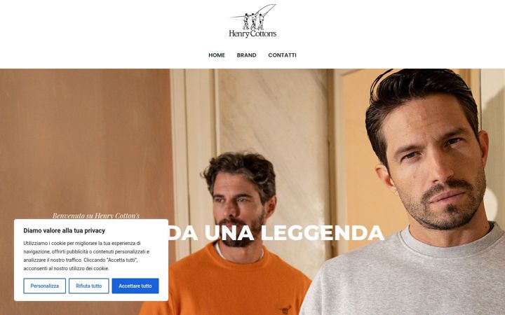Screenshot of henrycottons.eu