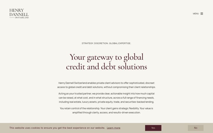 Screenshot of henrydannell.ch