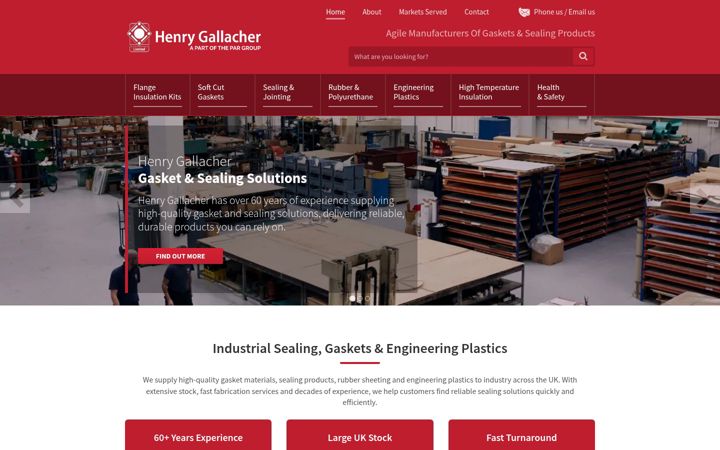 Screenshot of henrygallacher.co.uk