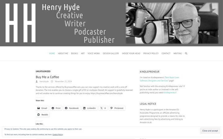 Screenshot of henryhyde.co.uk