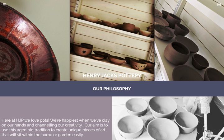 Screenshot of henryjackspottery.co.uk