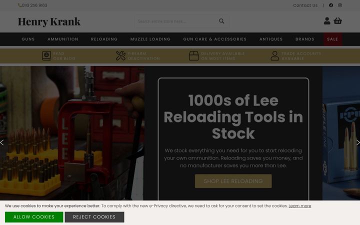 Screenshot of henrykrank.com