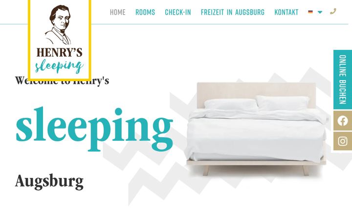 Screenshot of henrys-sleeping.de